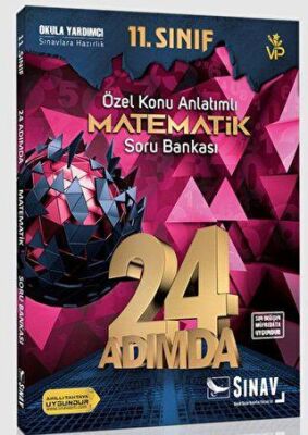 Sınav Yayınları 24 Adımda 11. Sınıf Özel Konu Anlatımlı Matematik Soru Bankası - 1