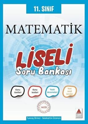 Delta Kültür Yayınevi 11. Sınıf Matematik Liseli Soru Bankası - 1