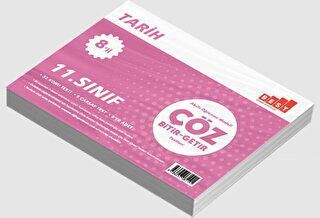 Ünlü Yayınları 11. Sınıf Tarih 8li Çöz Bitir-Getir Testleri - 1