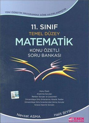 Esen Yayınları 11. Sınıf Temel Düzey Matematik Konu Özetli Soru Bankası - 1