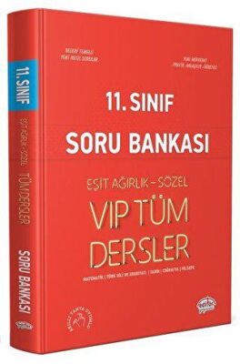Editör Yayınevi 11. Sınıf Tüm Dersler Eşit Ağırlık - Sözel Soru Bankası Kırmızı Kitap - 1
