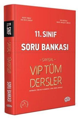 Editör Yayınevi 11. Sınıf Tüm Dersler Sayısal Soru Bankası Kırmızı Kitap - 1