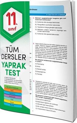 4 Element Yayınları 11. Sınıf Tüm Dersler Yaprak Test - 1