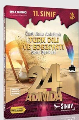 Sınav Yayınları 11. Sınıf 24 Adımda Özel Konu Anlatımlı Türk Dili ve Edebiyatı Soru Bankası - 1
