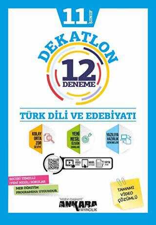 Ankara Yayıncılık 11. Sınıf Türk Dili ve Edebiyatı Dekatlon 12 Deneme