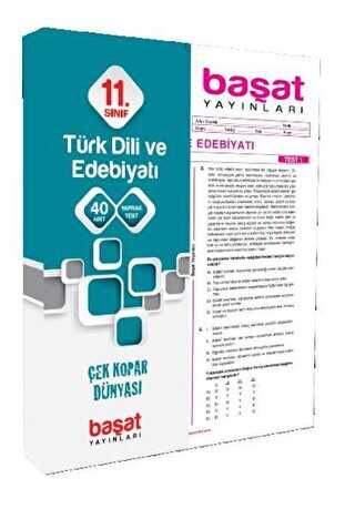 Başat Yayınları 11. Sınıf Türk Dili ve Edebiyatı Yaprak Test