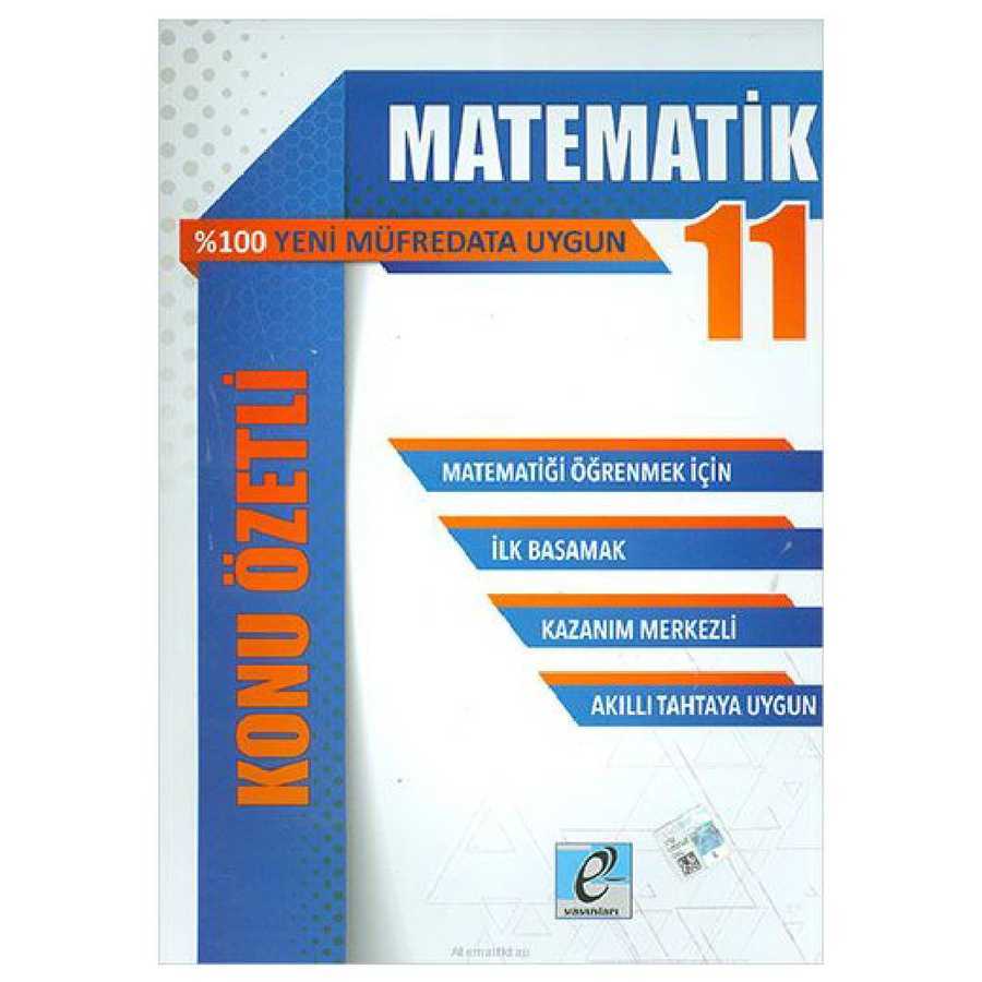 E-Kare Yayınları 11. Sınıf Matematik Konu Özetli Soru Bankası