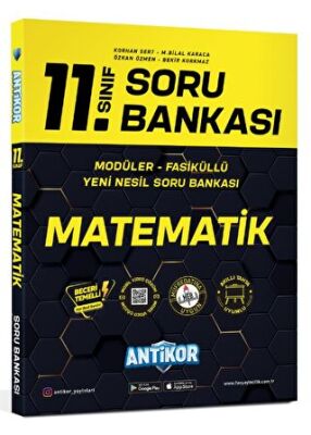 Antikor Yayınları 11. Sınıf Matematik Soru Bankası 2022 - 1