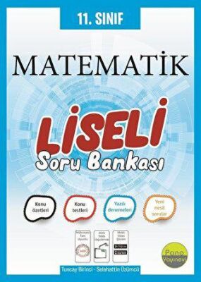 Pano Yayınevi 11. Sınıf Matematik Soru Bankası - 1
