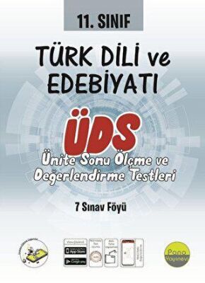 Pano Yayınevi 11. Sınıf Türk Dili ve Edebiyatı Ünite Değerlendirme Sınavı - 1