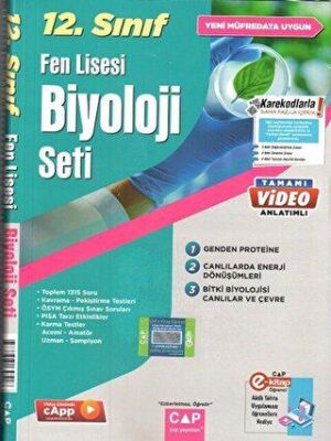 Çap Yayınları 12. Sınıf Fen Lisesi Biyoloji Seti - 1