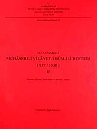 167 Numaralı Muhasebe-i Vilayet-i Rum-ili Defteri 937-1530 - 2