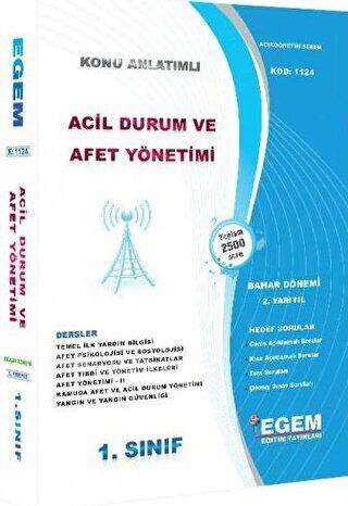 1. Sınıf 2. Yarıyıl Acil Durum Ve Afet Yönetimi - 1