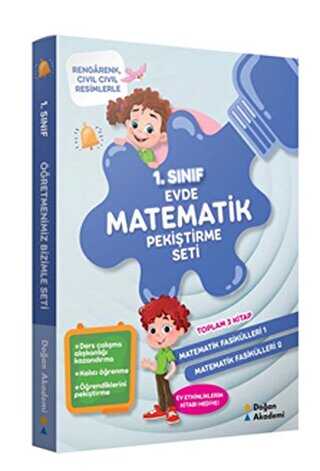 1. Sınıf Evde Matematik Pekiştirme Seti 3 Kitap Takım