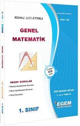 1. Sınıf Genel Matematik Güz Dönemi Konu Anlatımlı Soru Bankası - Kod 159 - Egem Eğitim Yayınları