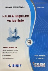 1. Sınıf Güz Dönemi Halkla İlişkiler ve İletişim - Egem Eğitim Yayınları