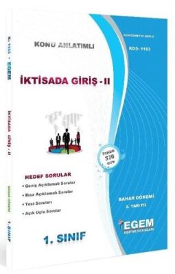 1. Sınıf İktisada Giriş -II Bahar Dönemi Konu Anlatımlı Soru Bankası 1153 - 1