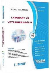 1. Sınıf Laborant ve Veteriner Sağlık 2. Yarıyıl Bahar Dönemi Konu Anlatımlı Soru Bankası - 1114 - Egem Eğitim Yayınları