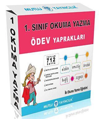 1. Sınıf Okuma Yazma Ödev Yaprakları Seti - 1