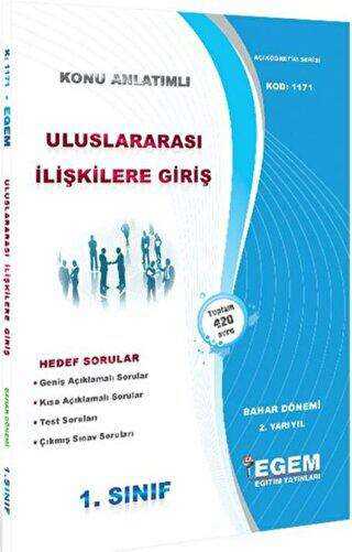 Uluslararası İlişkilere Giriş Konu Anlatımlı Soru Bankası - Egem Eğitim Yayınları