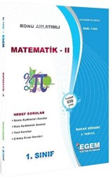 1. Sınıf 2. Yarıyıl Konu Anlatımlı Matematik 2 - Kod 1162 - Egem Eğitim Yayınları