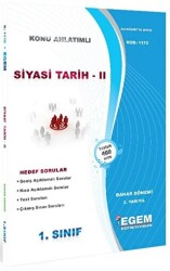 1. Sınıf 2. Yarıyıl Konu Anlatımlı Siyasi Tarih 2 - Kod 1170 - Egem Eğitim Yayınları