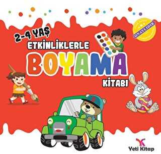 2 - 4 yaş Etkinliklerle Boyama Kitabı 1 - Yeti Kitap