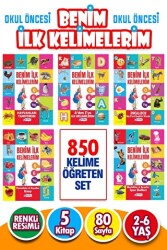 2-6 Yaş Benim İlk Kelimelerim Seti Etkinlikleri Seti - 5 Kitap - Harika Çocuk Yayınları