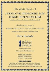 2 Keman ve Viyolonsel için Türkü Düzenlemeleri - Müzik Eğitimi Yayınları
