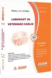2. Sınıf 3. Yarıyıl Laborant ve Veteriner Sağlık Konu Anlatımlı Soru Bankası - Kod 225 - Egem Eğitim Yayınları