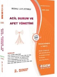 2. Sınıf 4. Yarıyıl Konu Anlatımlı Acil Durum ve Afet Yönetimi - Kod 2220 - 2