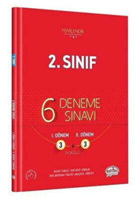 Editör Yayınevi 2. Sınıf 6 Fasiküllü 3+3 Deneme - 1