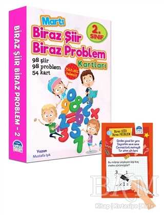 2. Sınıf Biraz Şiir Biraz Problem Kartları - Yaz Sil Kalemli - Martı Çocuk Yayınları