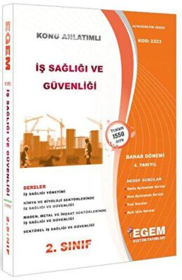 2. Sınıf İş Sağlığı ve Güvenliği Bahar Dönemi - 1