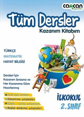 Cancan Yayınları 2. Sınıf Tüm Dersler Kazanım Kitabım - 1
