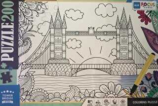 200 Parça Coloring Puzzle Tower Bridge - Kule Köprüsü