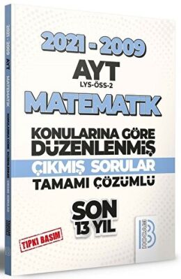 YKS AYT Matematik Son 13 Yıl Konularına Göre Çıkmış Sorular 2021-2009 - 1