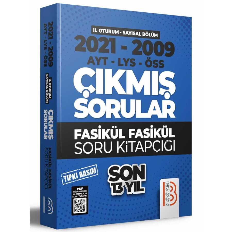 2009-2021 YKS 2. Oturum Sayısal Bölüm Son 13 Yıl Tıpkı Basım Fasikül Fasikül Çıkmış Sorular Benim Hocam Yayınları