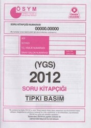 Örnek Akademi 2012 YGS ÖSYM Tıpkı Basım Soru Kitapçığı - Örnek Akademi