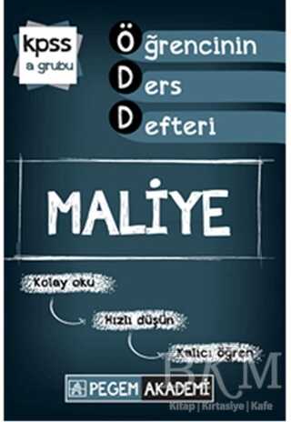 Pegem Akademi Yayıncılık 2015 KPSS - A Maliye Öğrencinin Ders Derfteri - Pegem Akademi Yayıncılık