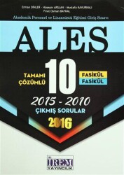 İrem Yayıncılık 2016 ALES Tamamı Çözümlü 10 Fasikül Çıkmış Sorular - İrem Yayıncılık