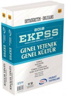 Murat Yayınları 2018 EKPSS Ortaöğretim Ön Lisans Konu Anlatımlı Modüler Set - 1