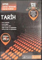 2016 KPSS Genel Yetenek Genel Kültür Tarih Konu Anlatımlı - Pegem Akademi Yayıncılık