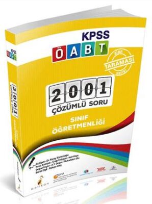 Pelikan Tıp Teknik Yayıncılık KPSS ÖABT Sınıf Öğretmenliği Alan Taraması Serisi 2001 Çözümlü Soru - 1