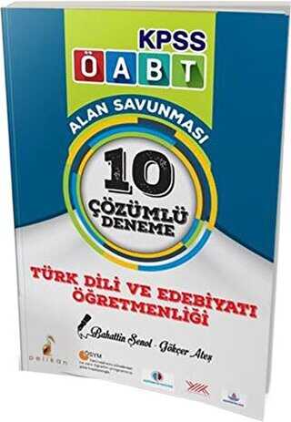 Pelikan Tıp Teknik Yayıncılık 2018 ÖABT Türk Dili ve Edebiyatı Öğretmenliği Çözümlü 10 Deneme - Pelikan Tıp Teknik Yayıncılık