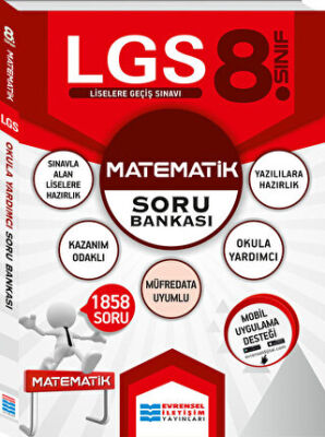 Evrensel İletişim Yayınları 2018 8. Sınıf LGS Matematik Soru Bankası - 1