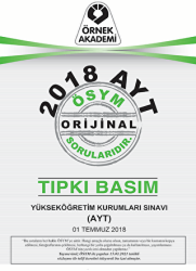Örnek Akademi 2018 AYT ÖSYM Orijinal Soruları Tıpkı Basım - Örnek Akademi