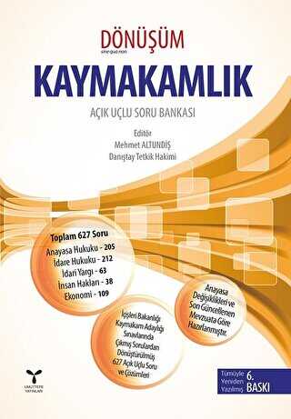 Umuttepe Yayınları 2018 Dönüşüm - Kaymakamlık - Umuttepe Yayınları