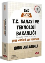 Data Yayınları T.C. Sanayi ve Teknoloji Bakanlığı GYS Şube Müdürü - Şef - Memur Konu Anlatımlı - Data Yayınları