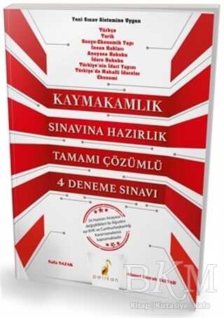 Pelikan Tıp Teknik Yayıncılık 2018 Kaymakamlık Sınavına Hazırlık Tamamı Çözümlü 4 Deneme Sınavı - Pelikan Tıp Teknik Yayıncılık